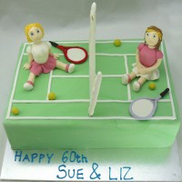 Tennis 2 Figurine Cake